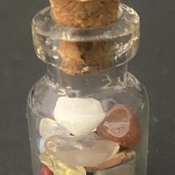 Gem And Semi -Precious Stones In Mini Jars (1in. tall)