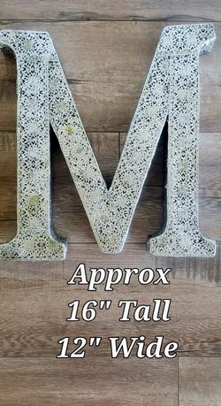 Letter M - Hang On Wall Mounts Also On 