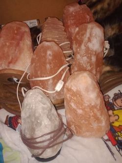 (6) SALT LAMPS