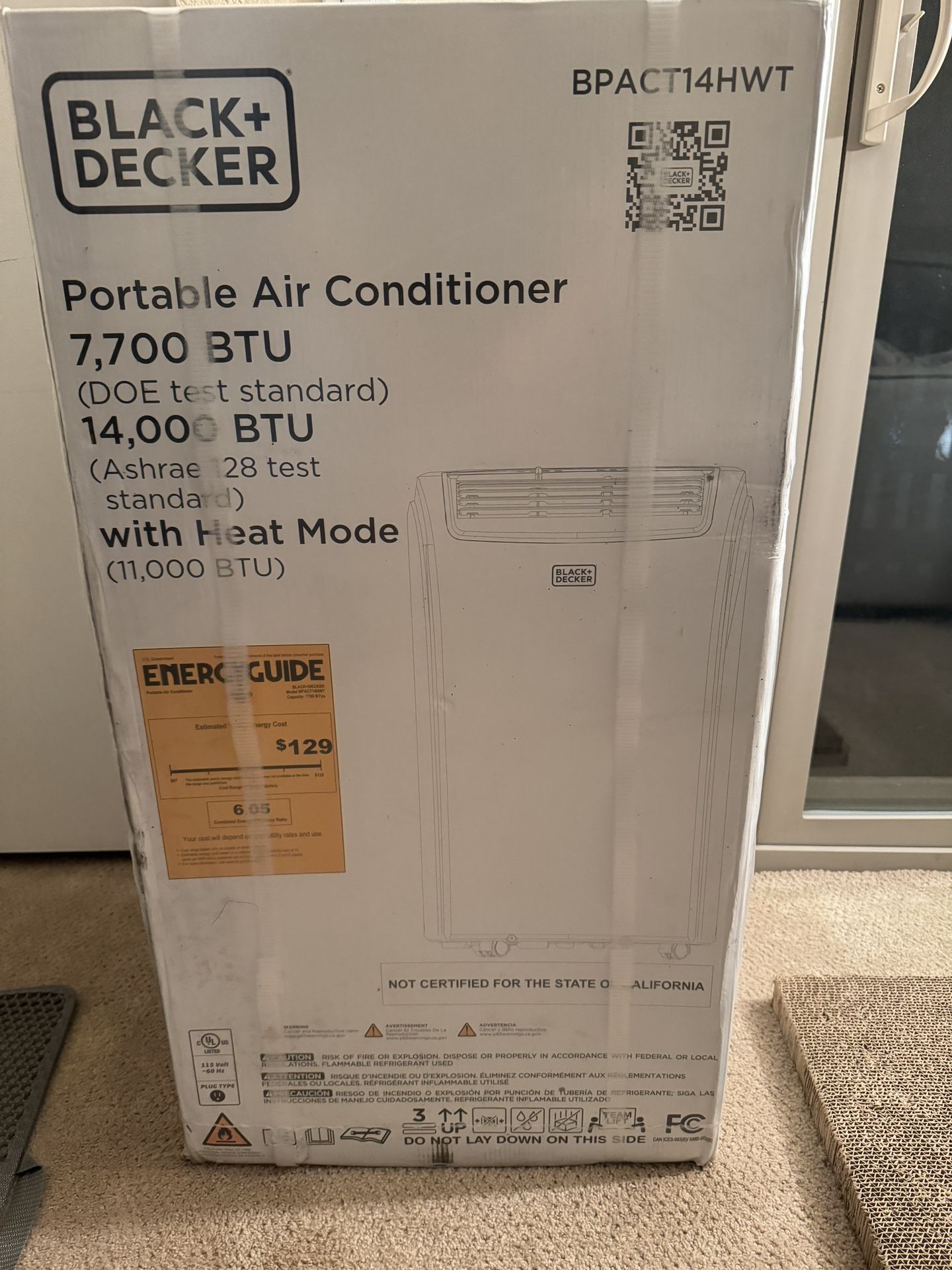 NEW Black And Decker Portable Ac/heater Unit