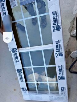 New 29.38 x 68.63 White Single Hung SH Hurricane Impact Window NIB, White Grids. 29x68, 29x69, 30x68, 30x69