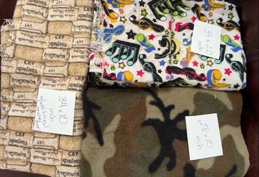 Fabric material lot most flannel