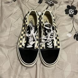 Vans Old Skool Checkerboard Black/White – Size 9