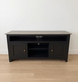 Modern Rustic Solid Wood Entertainment Console