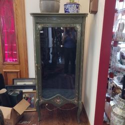 Painted Antique Cabinet(62 ins Hx 25Wx25 Depth