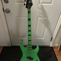 Dean Custom Zone 4-String Bass Guitar Nuclear Green