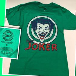 DC Comics The Joker Green T new size small
