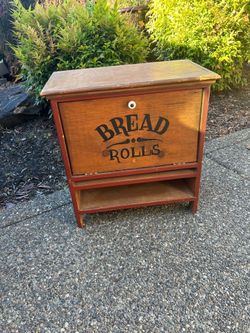Old wood bread box