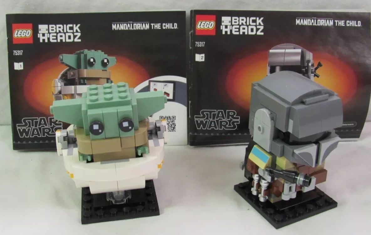 Lego Star Wars 75317 The Mandalorian & The Child Brick Headz Comp. 