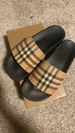 Men Burberry Slides Sz9.5