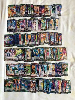 Dragon Ball Z Around 600 Cards Plus New Goku Figure For $70
