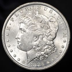 1883-CC Morgan Silver Dollar 
