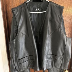 Leather Vest Size 58