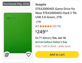 Xbox 2TB Hard Drive