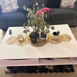 White coffee table