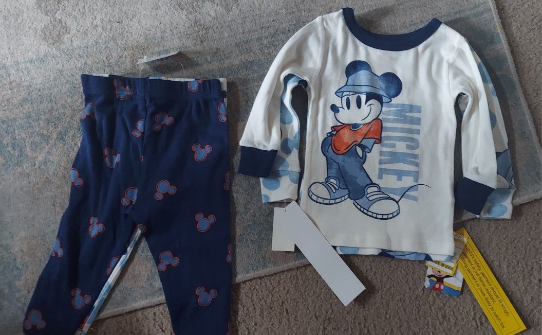 Toddler 4 Piece Pajama Set 18 Mos
