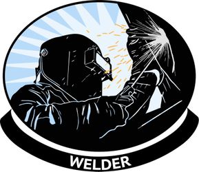 Welder welding Metal Jobs