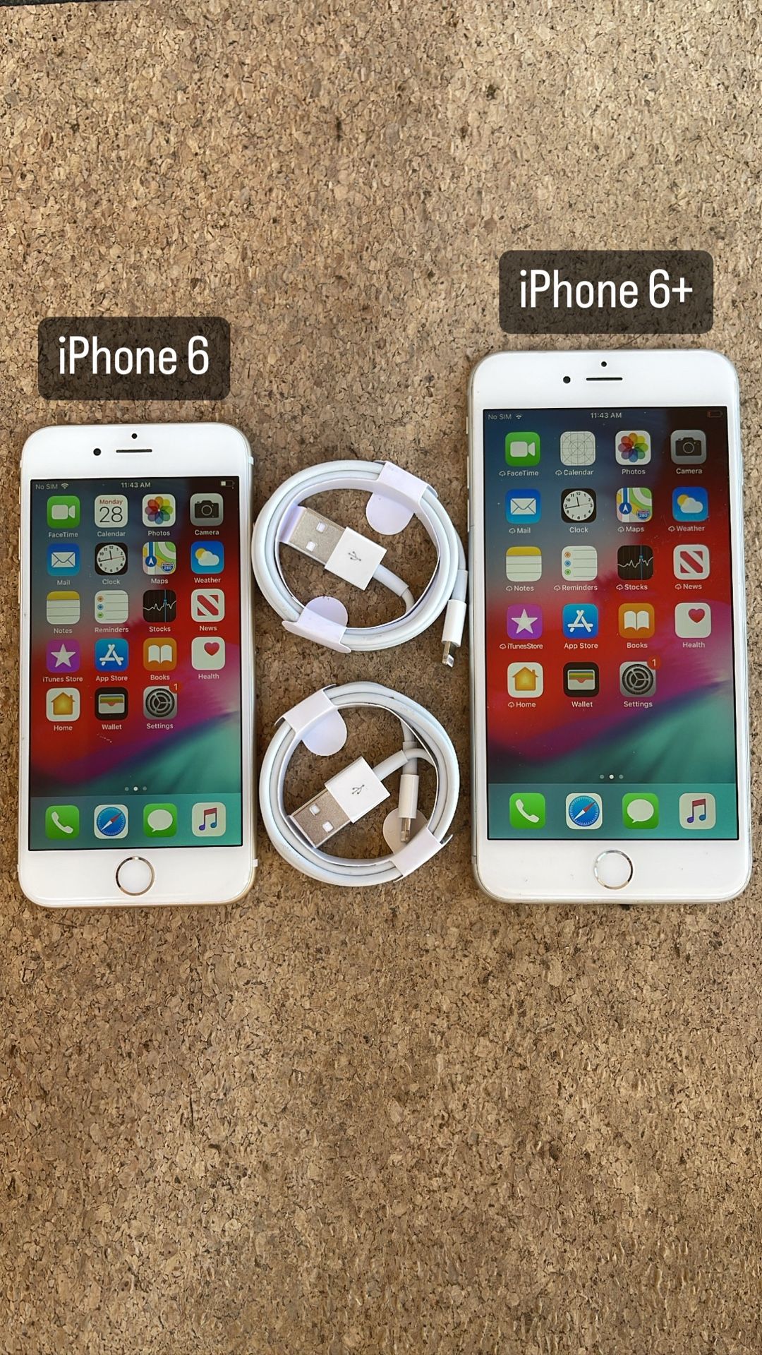 iPhone 6. iPhone 6+. Like New And Unlocked! 