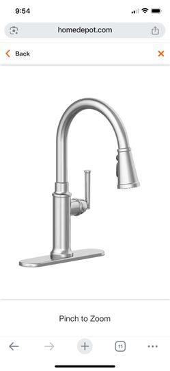 GLACIER BAY single handle pull-down kitchen faucet
