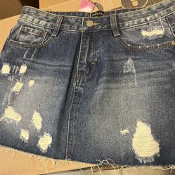 Jean Skirt 
