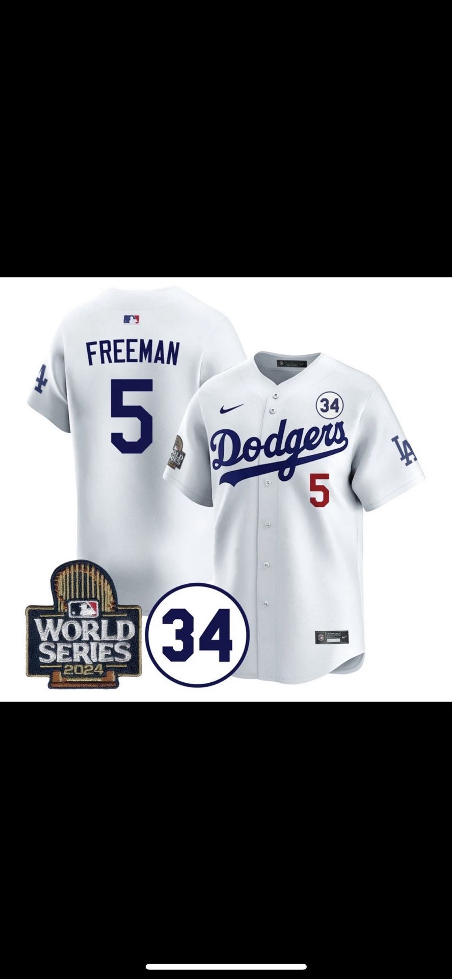 LA Dodgers Freddie Freeman Jerseys (new)