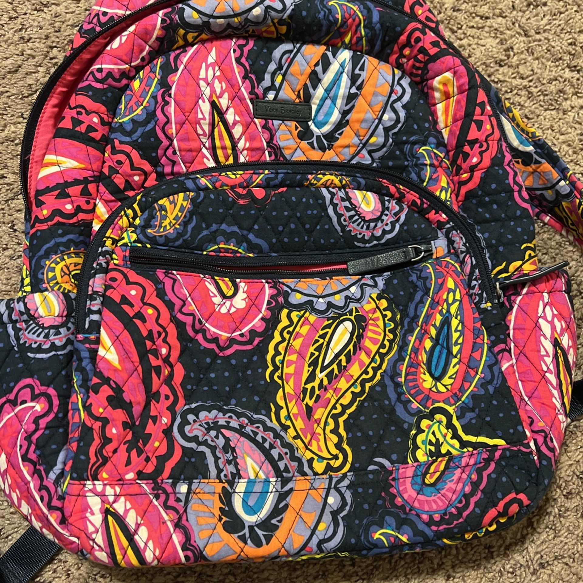 Vera Bradley Essential Backpack Twilight Paisley 17" by 12" by 5"
