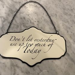 Inspirational Metal Sign