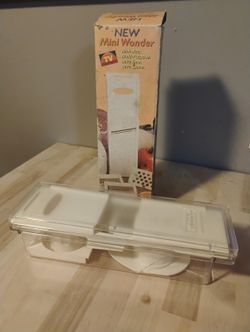 Vintage New Mini Wonder Multi-Purpose Vegetable Slicer Grater Set w/ Box