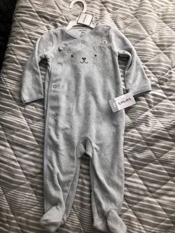 9 mos unisex footed onesie