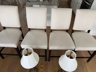 FREE – 4 Counter Stools + 2 Buffet Lamps