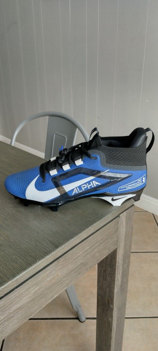 Nike Alpha Menace Elite Football Cleats Blue/Black Size