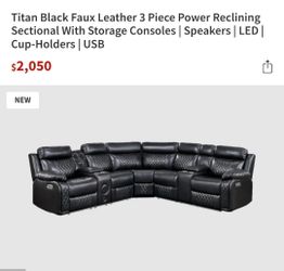 Gorgeous 😍 Power Sectional w Recliners