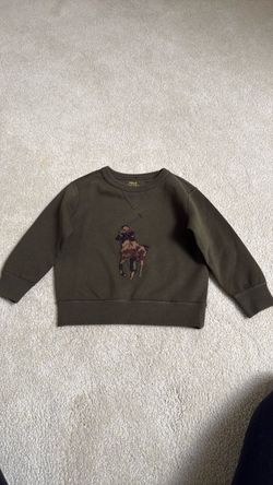 Ralph Lauren Kids green sweatshirt with polo pony emblem - for 2yrs old age 2 - new