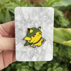 Pikachu X Link Zelda Pokemon Pin