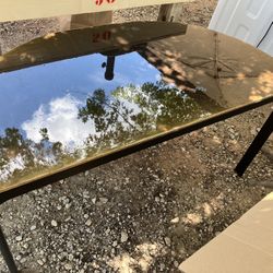 Semi-Circle Table with Epoxy Top