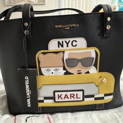 Karl Lagerfeld New York Tote Bag - Black