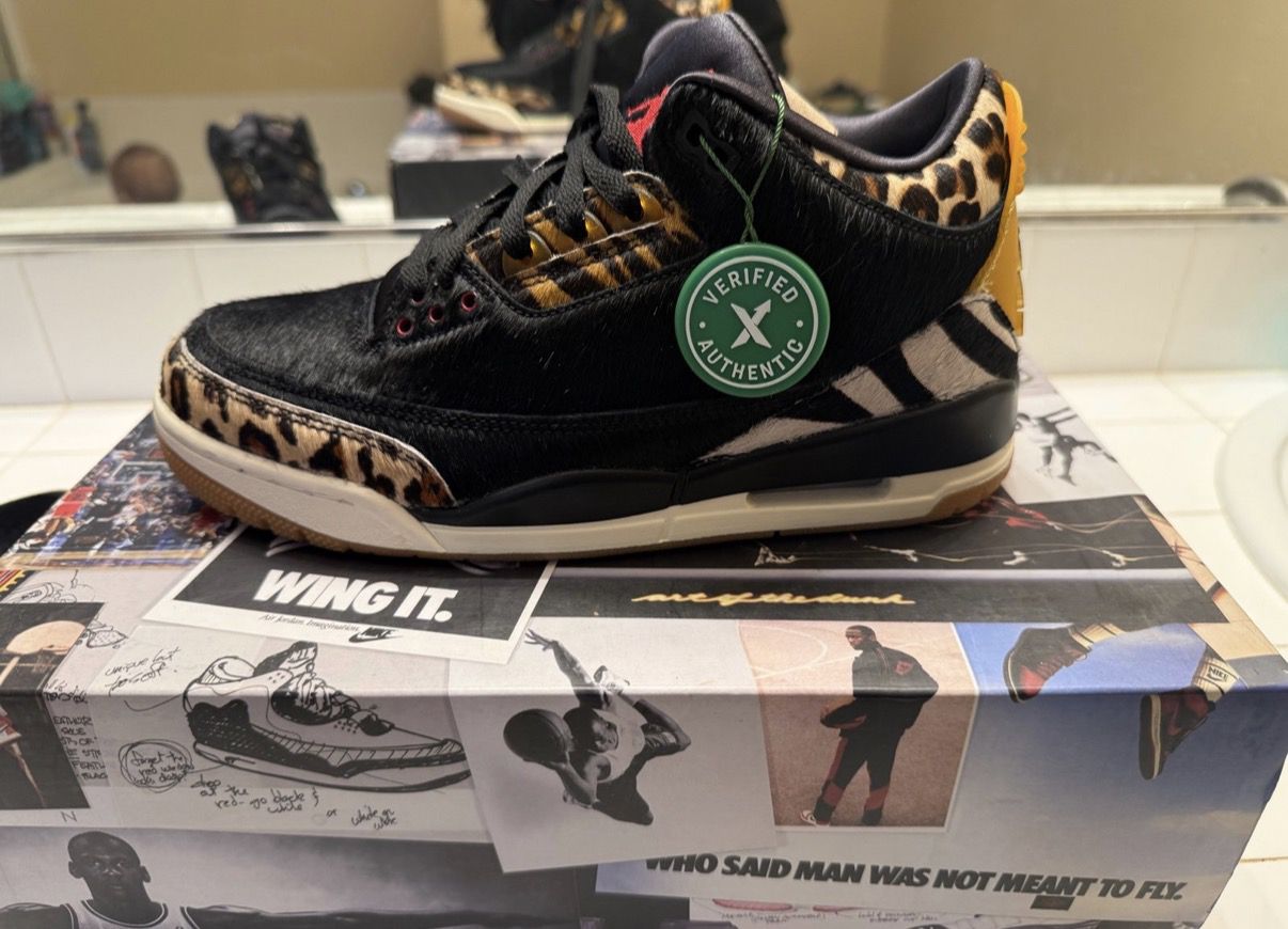 Air Jordan Authentic Animal Instinct Retro 3 SE Men's Shoes Size 7 Brand New NIB