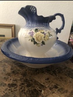 Vintage Pitcher And Bowl