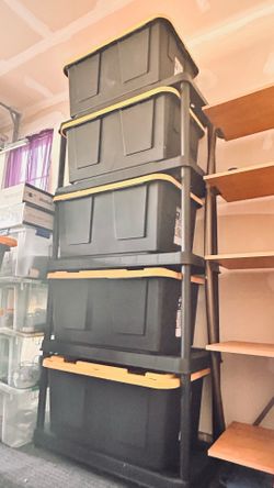 Utility Rack and storage bins