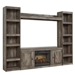 Wynnlow 4-Piece Entertainment Center with Electric Fireplace