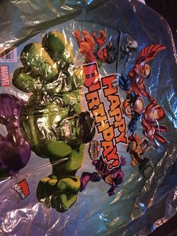 Marvel Super Hero SQUAD Balloon 6 pieces all 3 dollars