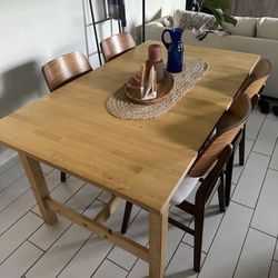 IKEA NORDVIKEN Extendable Dining Table – Solid Wood