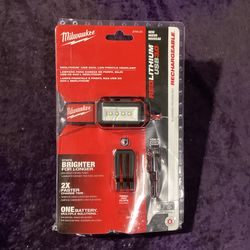 🧰🛠Milwaukee 600 Lumens LED REDLITHIUM USB Low-Profile Hard Hat Headlamp w/3.0Batt-NEW!-$60!🧰🛠