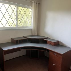 L-Shaped Executive Office Desk