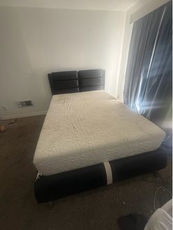 Title  FREE Queen Bed Frame with Headboard & Box Spring – Pickup Tomorrow