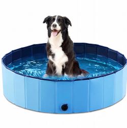 Foldable dog pool 39.5 blue