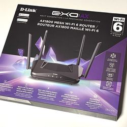 D-Link EXO AX1800 Wi-Fi 6 Router 