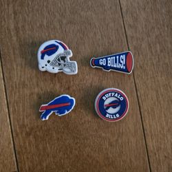 Lot Of 4 Buffalo Bills Shoe Charms 