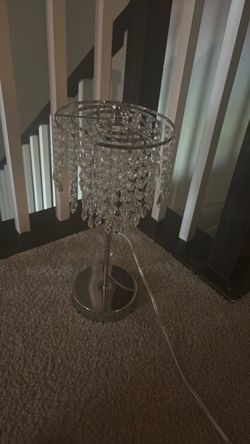 Crystal Chandelier Table Lamp