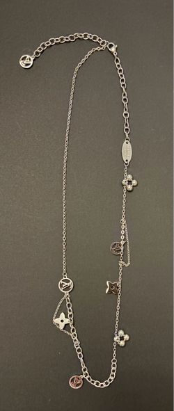Silver charm necklace